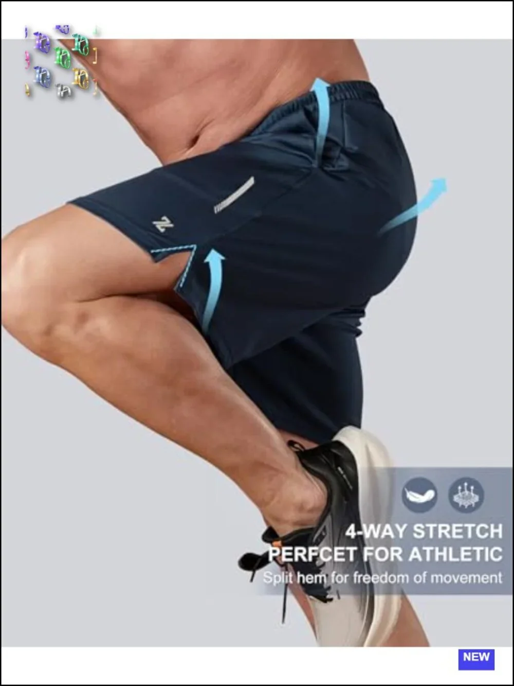 Men's Athletic Running Shorts 7
